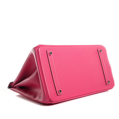 Hermes Epsom Candy Birkin 35 Rose Tyrien and Rubis 16 of 22