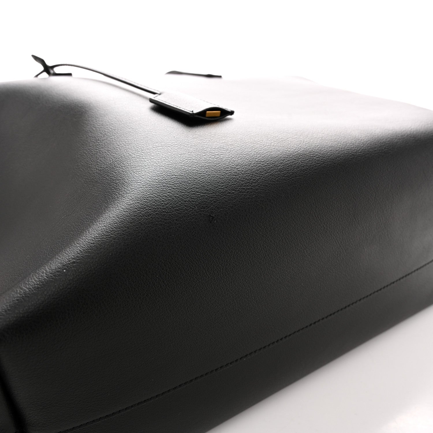 Saint Laurent Calfskin Large Shopping Tote Black 12 of 13