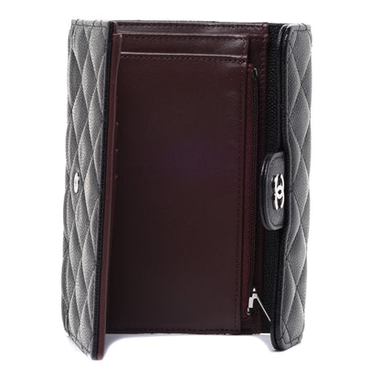 Chanel Caviar Quilted Medium Flap Wallet Black 5 of 9
