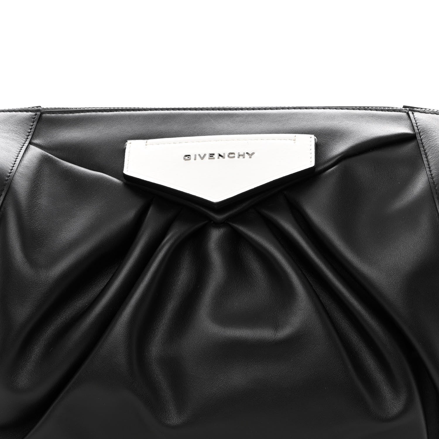 Givenchy Calfskin Antigona Large Soft Clutch Black White 7 of 9