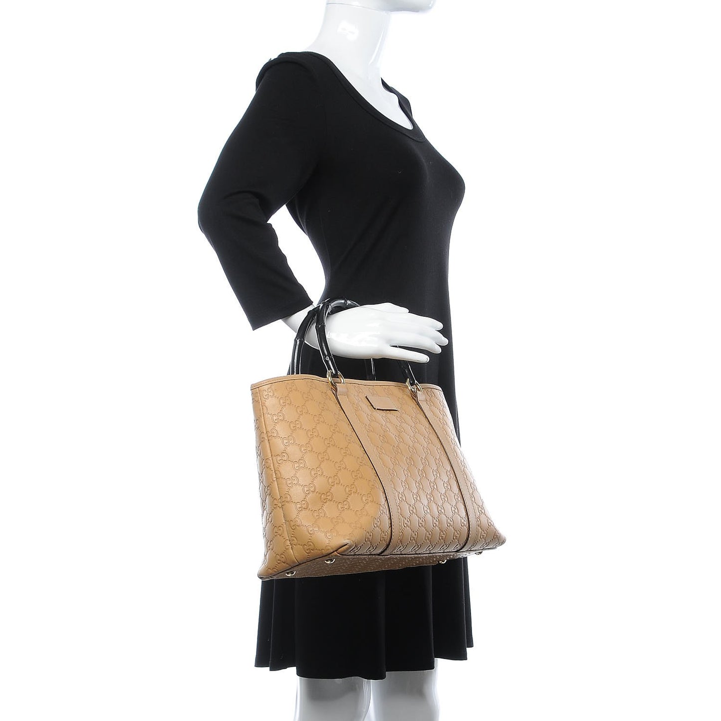 Guccissima Bamboo Joy Tote Light Sand