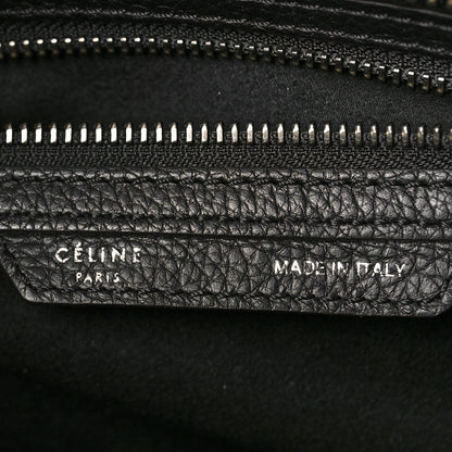 Celine Drummed Calfskin Micro Luggage Black 6 of 8