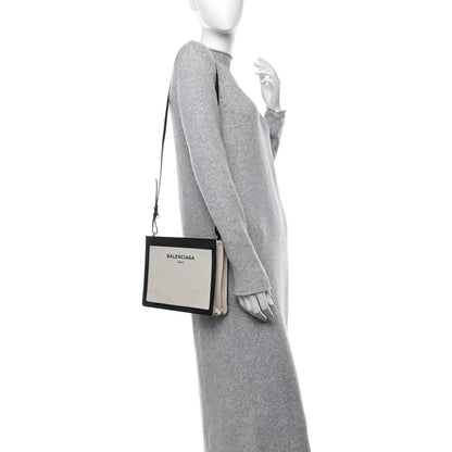 Balenciaga Cotton Canvas Pochette Crossbody Bag Black 2 of 11