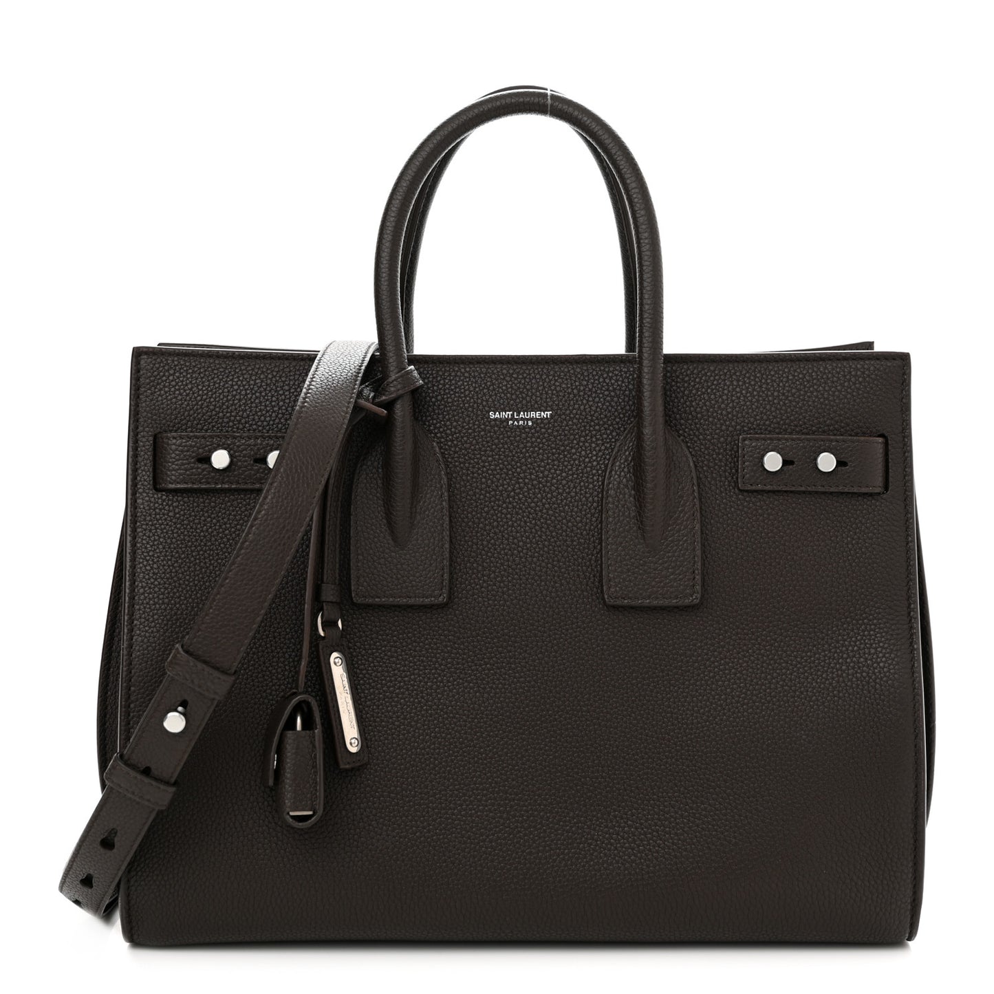Grained Calfskin Small Supple Sac De Jour Wood