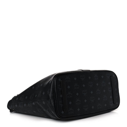 MCM Visetos Medium Liz Reversible Shopper Tote Black 4 of 11