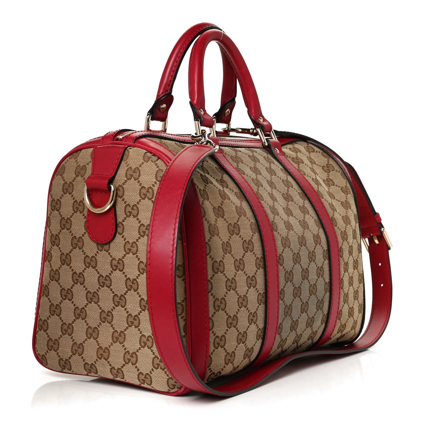 Monogram Medium Joy Boston Hibiscus Red