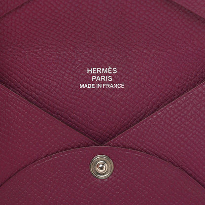 Hermes Epsom Calvi Card Case Tosca 6 of 8