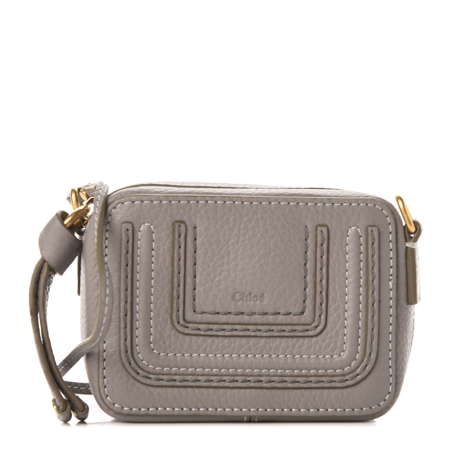 Calfskin Mini Marcie Crossbody Bag Cashmere Grey