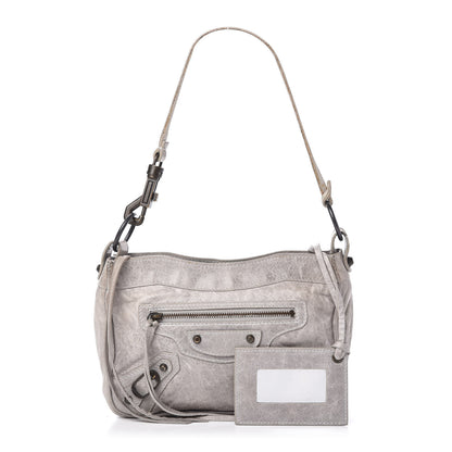 Balenciaga Agneau Classic Hardware Shoulder Bag Argent 1 of 9