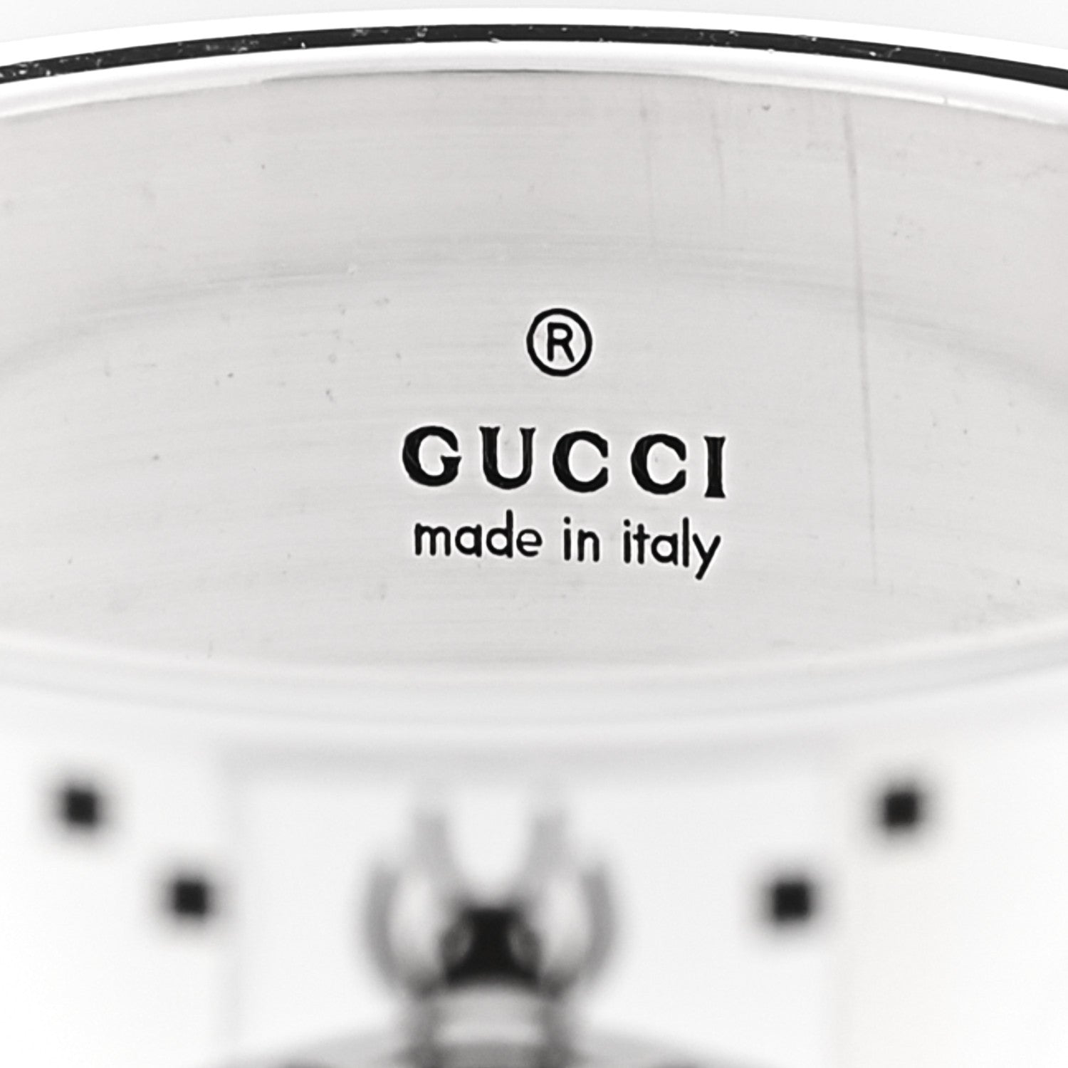 Gucci Sterling Silver GG Bee Band Ring 65 11 4 of 5