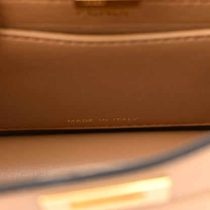 Fendi Shiny Nappa Petite Peekaboo I SEE U Satchel Miele Scuro 7 of 9