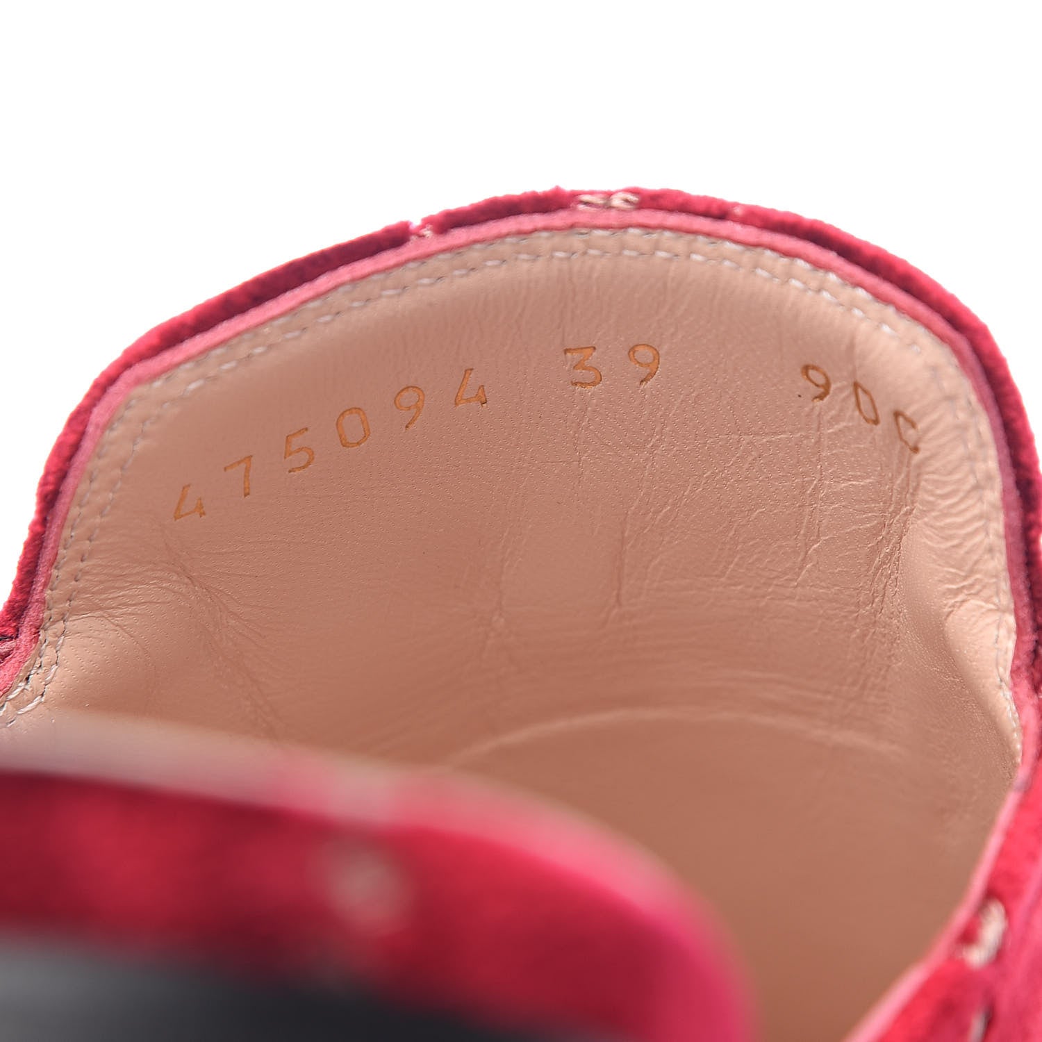 Gucci Velvet GG Monogram Womens Princetown Slippers 39 Red Cipria 8 of 8