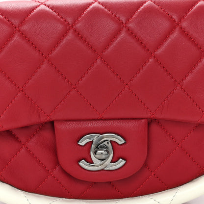 Chanel Lambskin Quilted Small Hula Hoop Flap Red 8 of 10