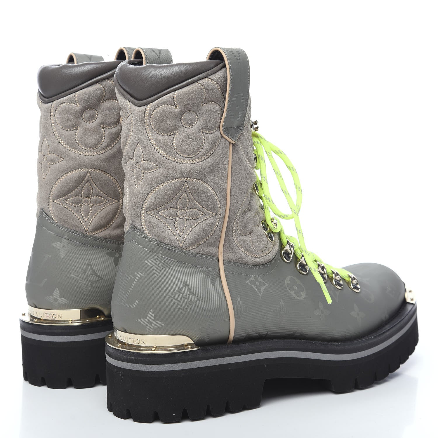 Louis Vuitton Monogram Titanium Mens Outland Ankle Boots 7 4 of 8