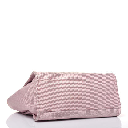 Chanel Mixed Fibers Calfskin Medium Deauville Tote Rose Pink 4 of 23