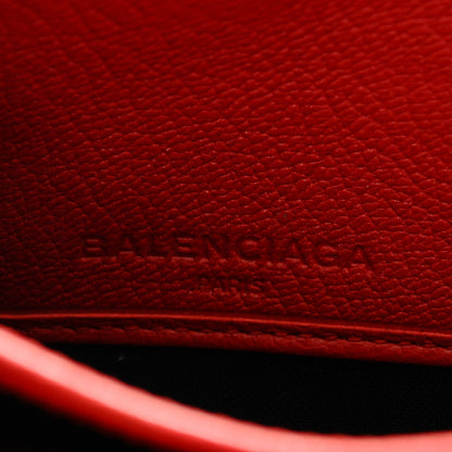 Balenciaga Chevre Gold Metallic Edge Hardware Zip Around Wallet Rouge Grenade 6 of 7
