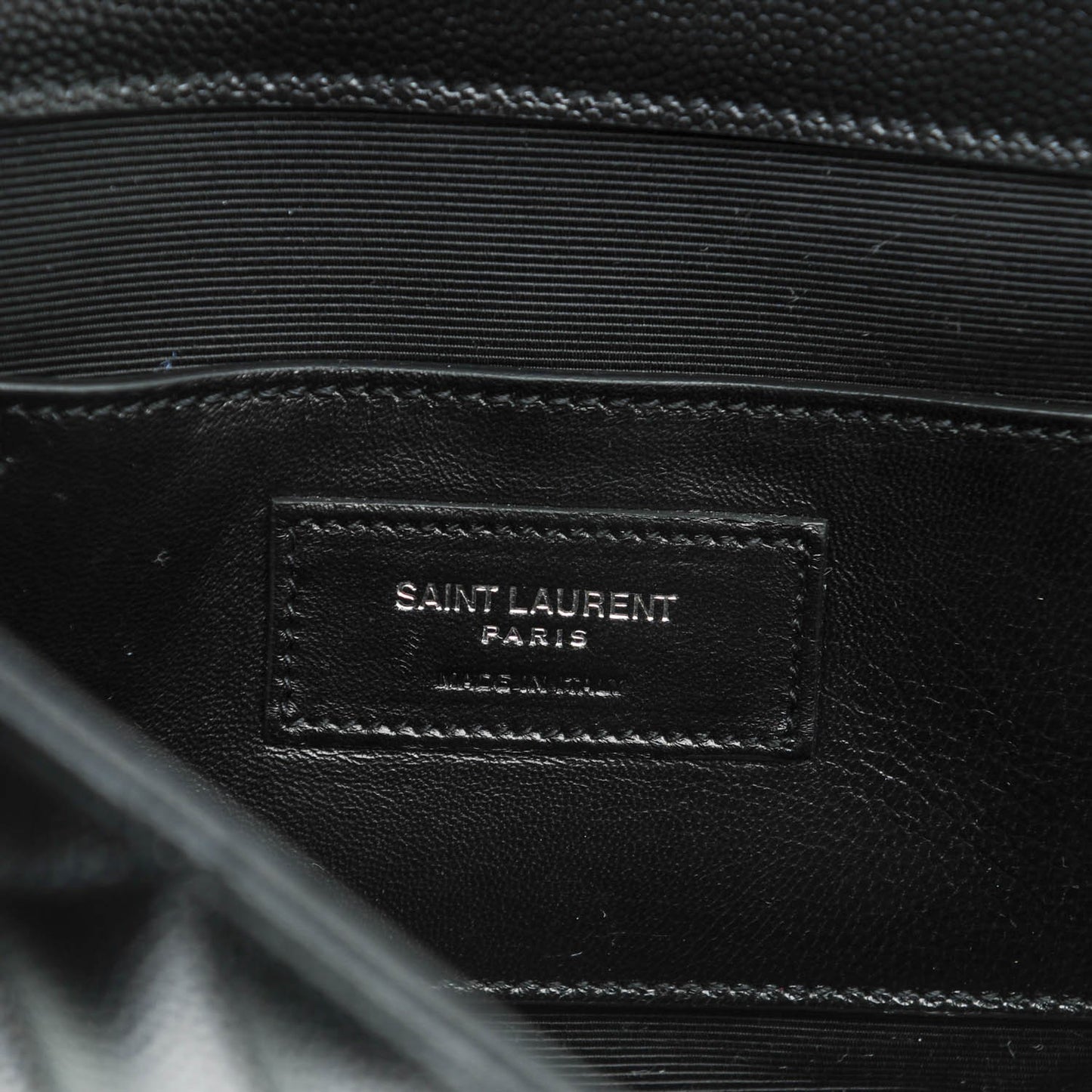 Grain De Poudre Tri-Quilt Monogram Small College Bag Black