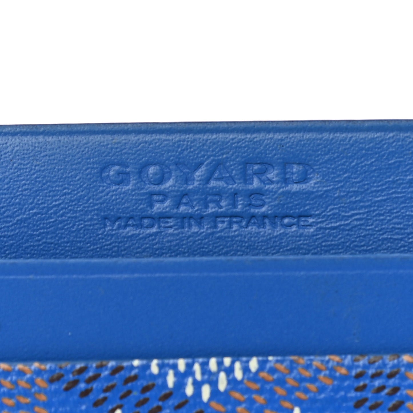 Goyardine Saint Sulpice Card Holder Sky Blue