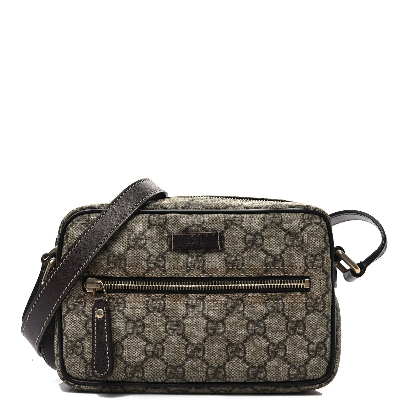 GG Plus Monogram Small Shoulder Bag Dark Brown