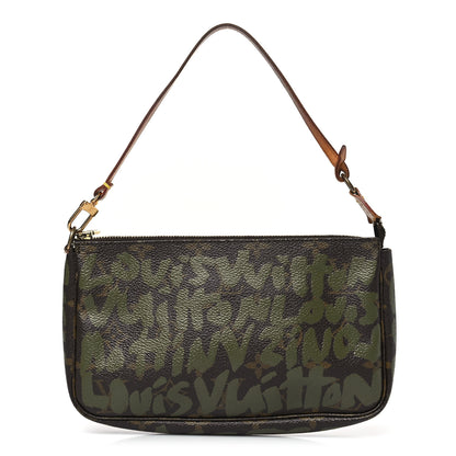 Louis Vuitton Monogram Graffiti Pochette Accessories Kaki 1 of 11