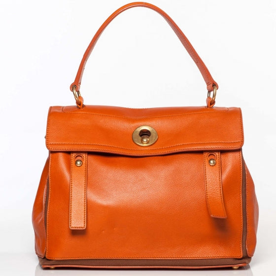 Saint Laurent Leather Muse Two Orange 1 of 10