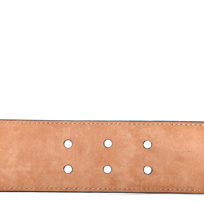 Gucci Calfskin Horsebit Studded Buckle Belt 85 34 Black 4 of 5