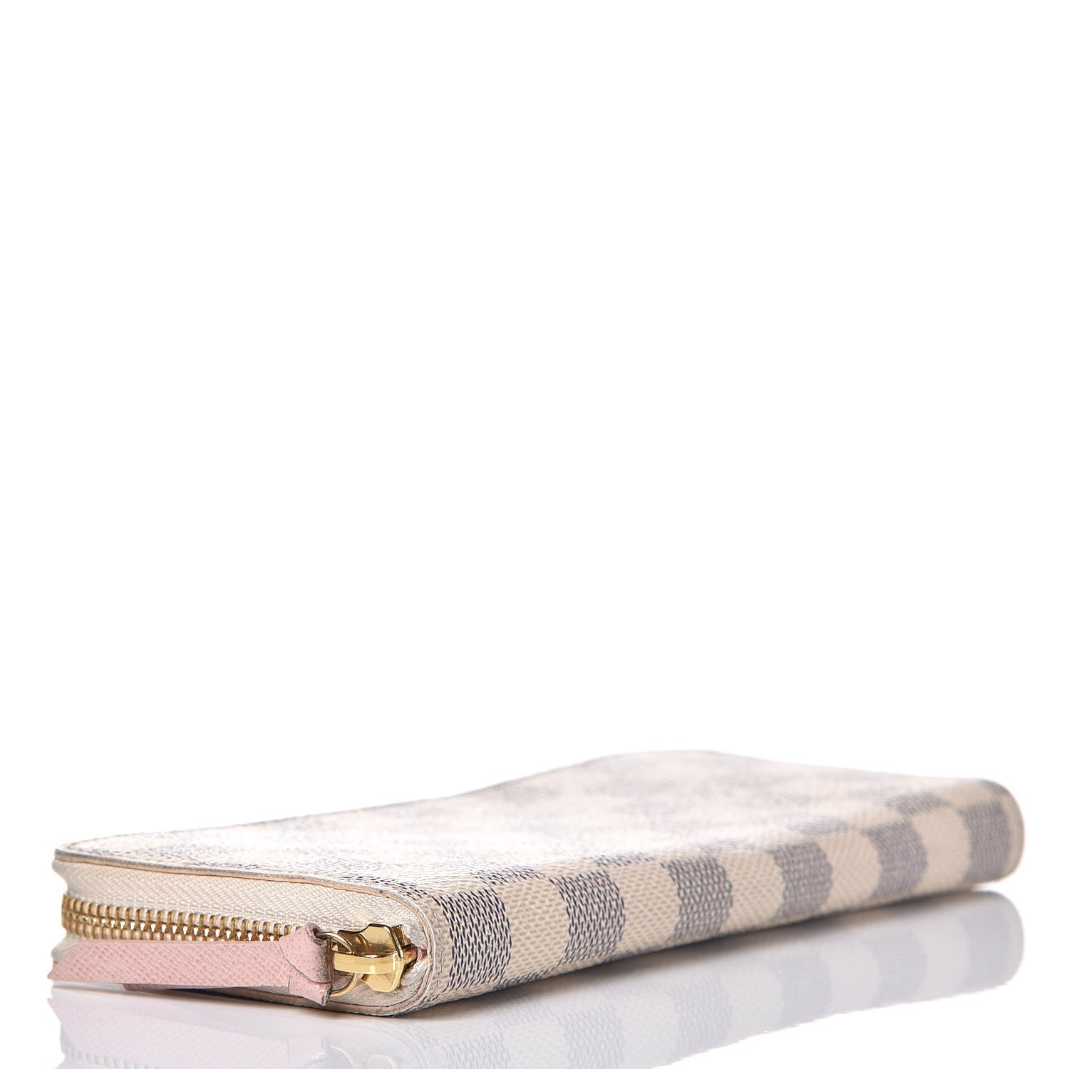 Louis Vuitton Damier Azur Clemence Wallet Rose Ballerine 4 of 9