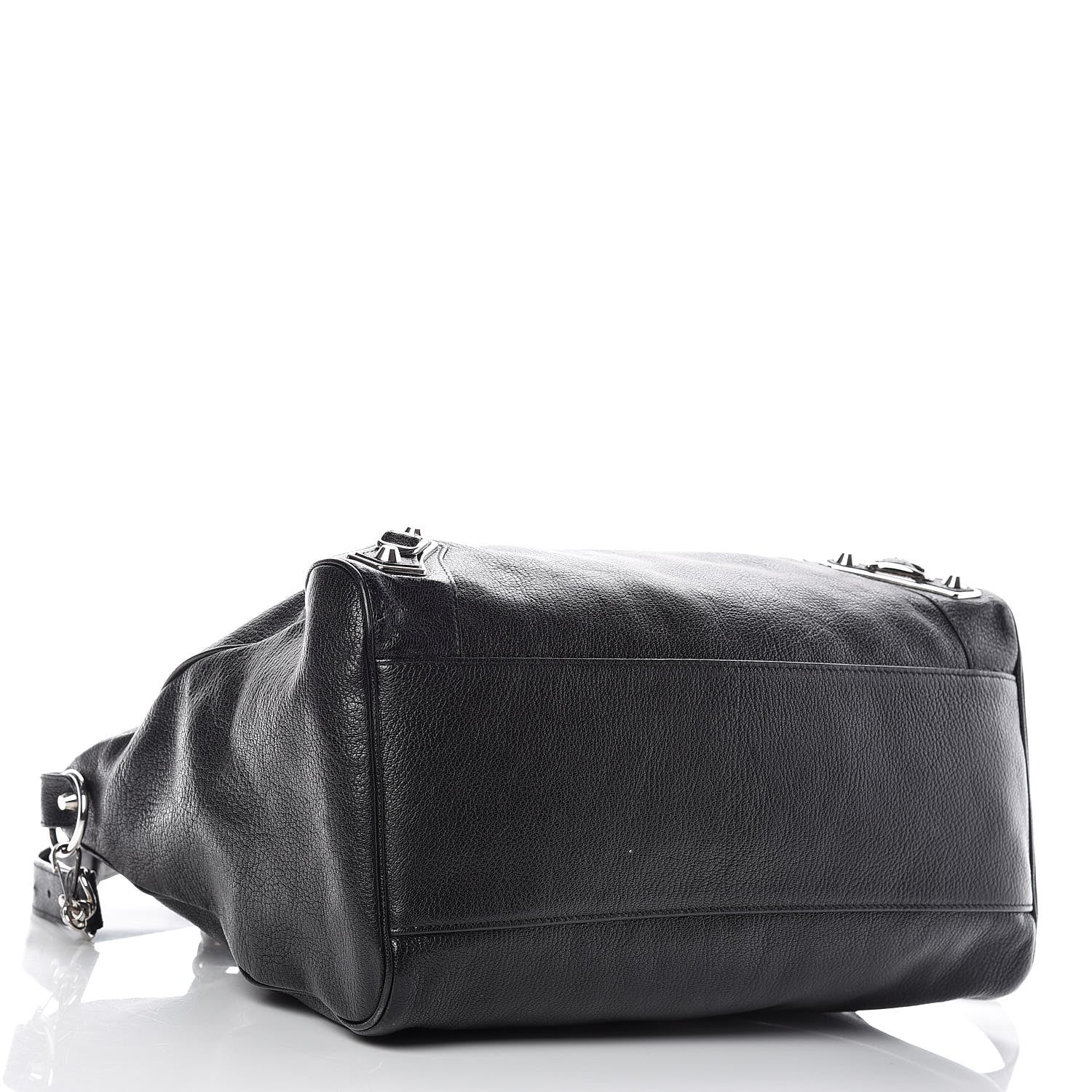 Balenciaga Chevre Silver Metallic Edge Hardware Velo Black 4 of 12