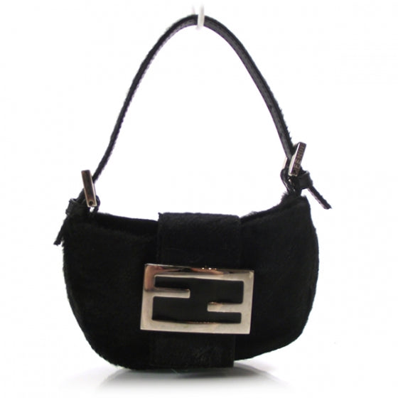 Fendi Calf Hair Baguette Black 1 of 12