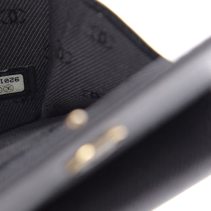 Chanel Grained Calfskin CC Button Flap Wallet Black 9 of 11