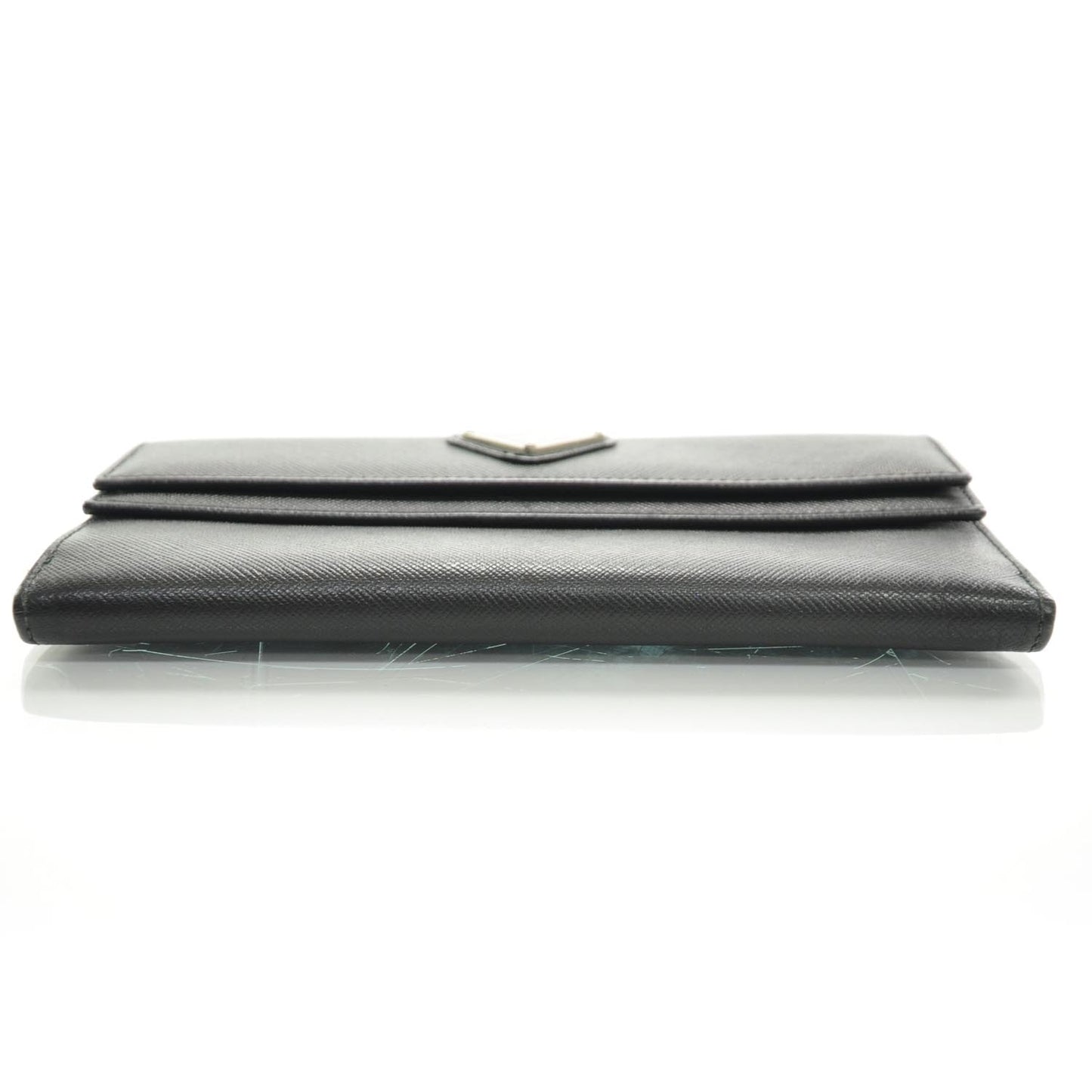 Saffiano Continental Wallet Nero Black