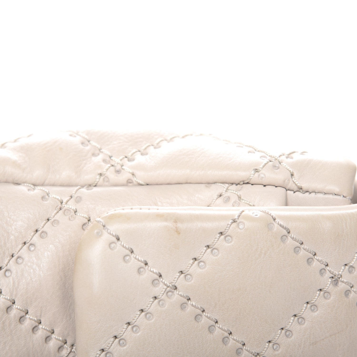 Chanel Calfskin Quilted Retro Chain Flap Beige 6 of 9