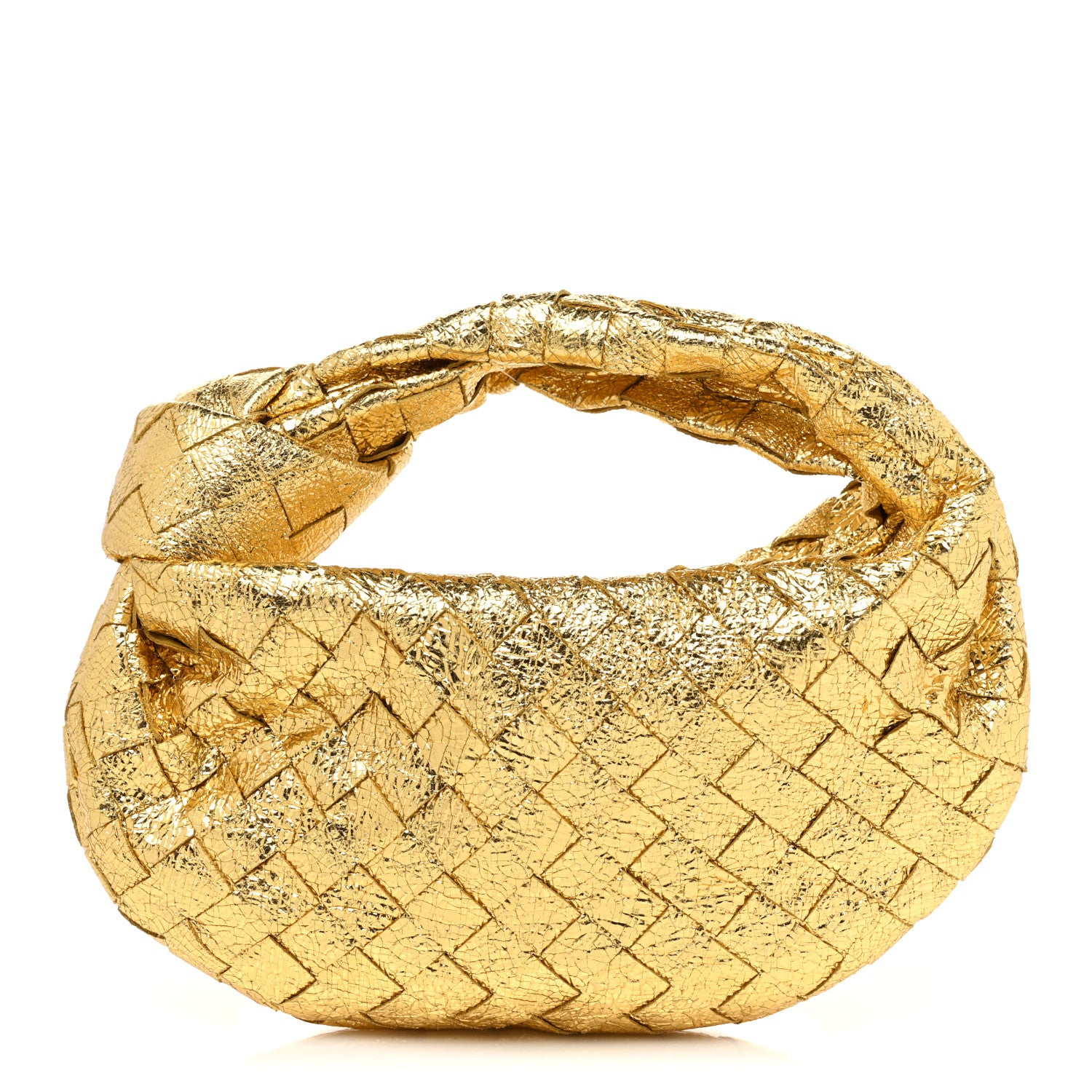 Bottega Veneta Metallic Nappa Intrecciato Mini Jodie Gold 1 of 6