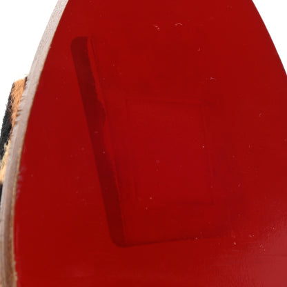 Christian Louboutin Calf Hair Leopard Print Who Dances 85 Ankle Boots 36 Gold Fauve 8 of 11