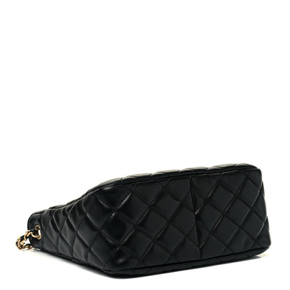 Chanel Lambskin Quilted Small Pearl Crush Hobo Black 4 of 7