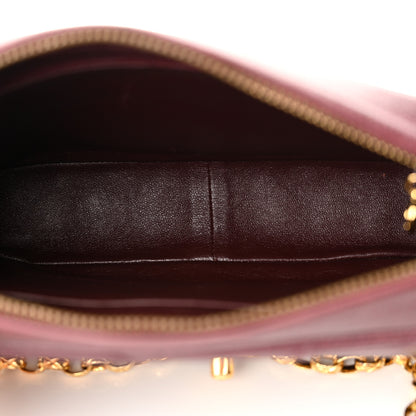 Chanel Caviar Chevron Quilted Tassel Camera Case Burgundy 5 of 13