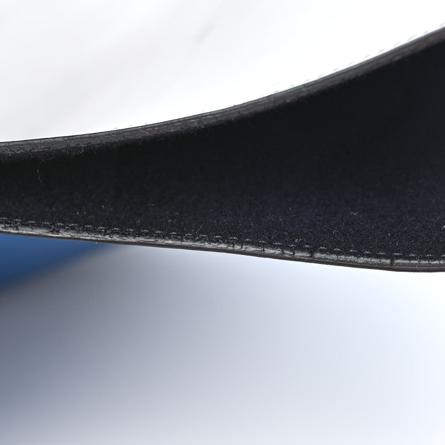 Shiny Smooth Calfskin Small Twisted Cabas Washed Blue Black