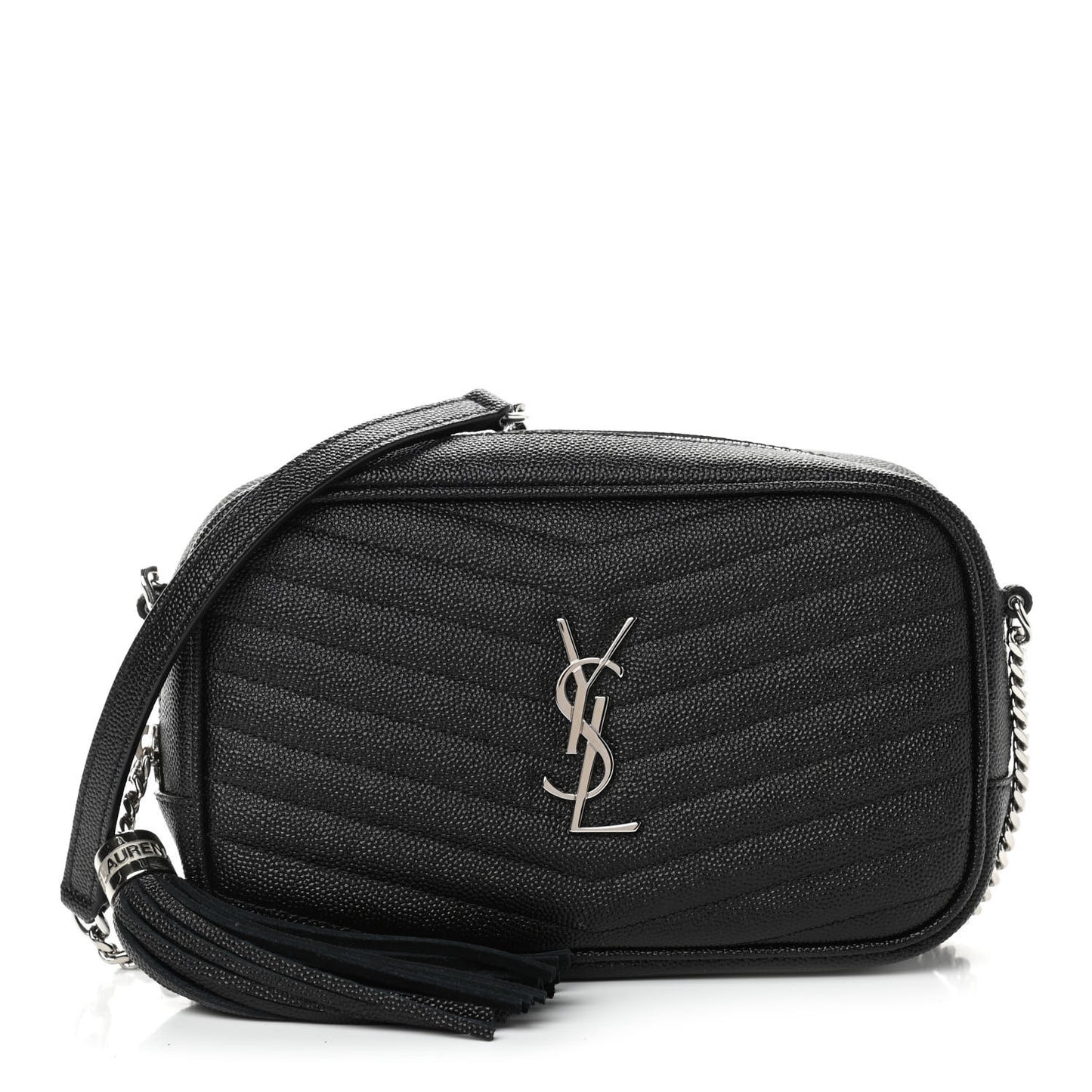 Grain De Poudre Matelasse Monogram Mini Lou Camera Bag Black