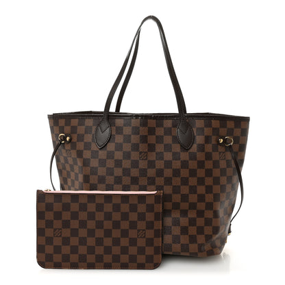 Louis Vuitton Damier Ebene Neo Neverfull MM Rose Ballerine 3 of 15