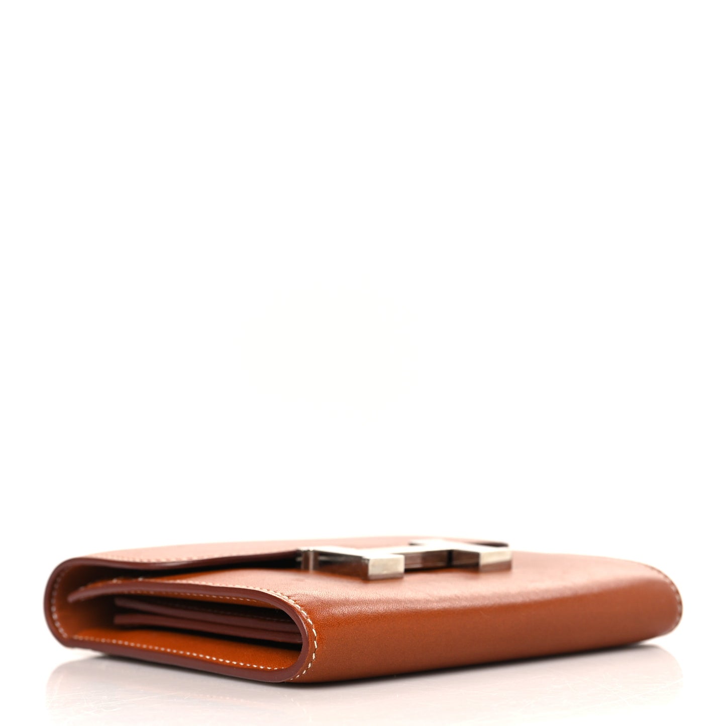 Barenia Constance Compact Passant Wallet Fauve