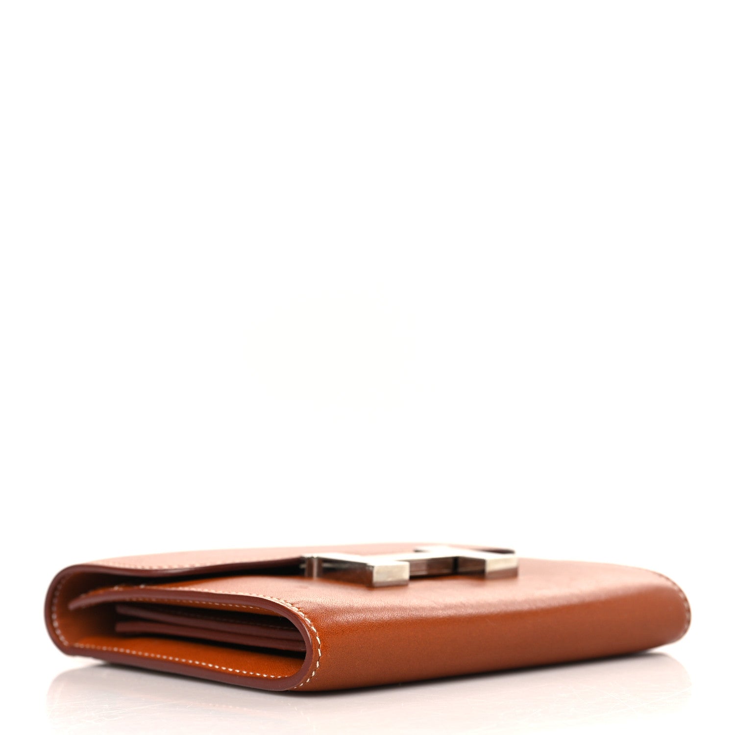 Hermes Barenia Constance Compact Passant Wallet Fauve 4 of 7