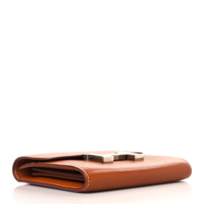 Hermes Barenia Constance Compact Passant Wallet Fauve 4 of 7