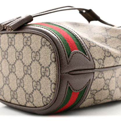 Gucci GG Supreme Monogram Web Mini Ophidia Bucket Bag Brown 10 of 10