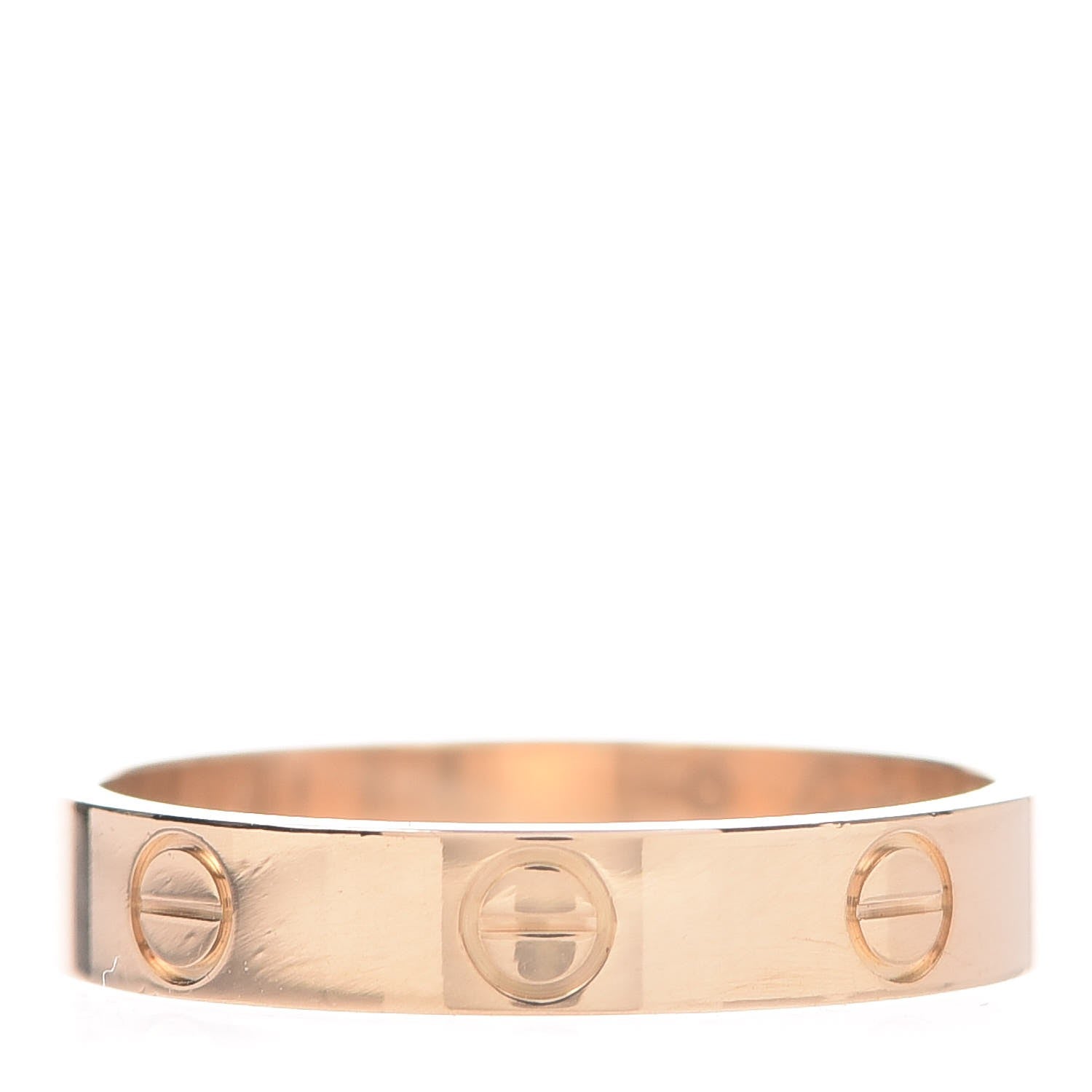 Cartier 18K Yellow Gold 3.5mm LOVE Wedding Band Ring 55 7.25 1 of 4