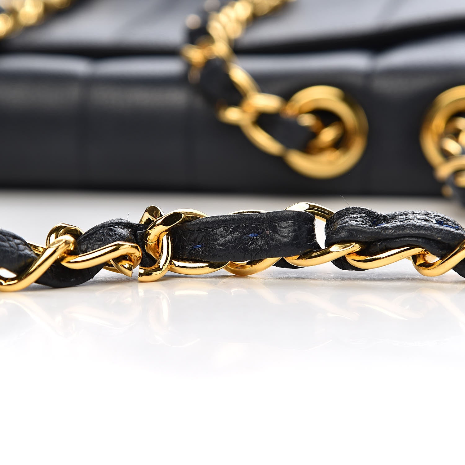Chanel Caviar Vertical Quilted Jumbo Single Flap Black 9 of 23