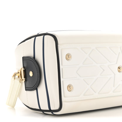 Christian Dior Calfskin Small Dior Vibe Zip Bowling Bag White 9 of 13