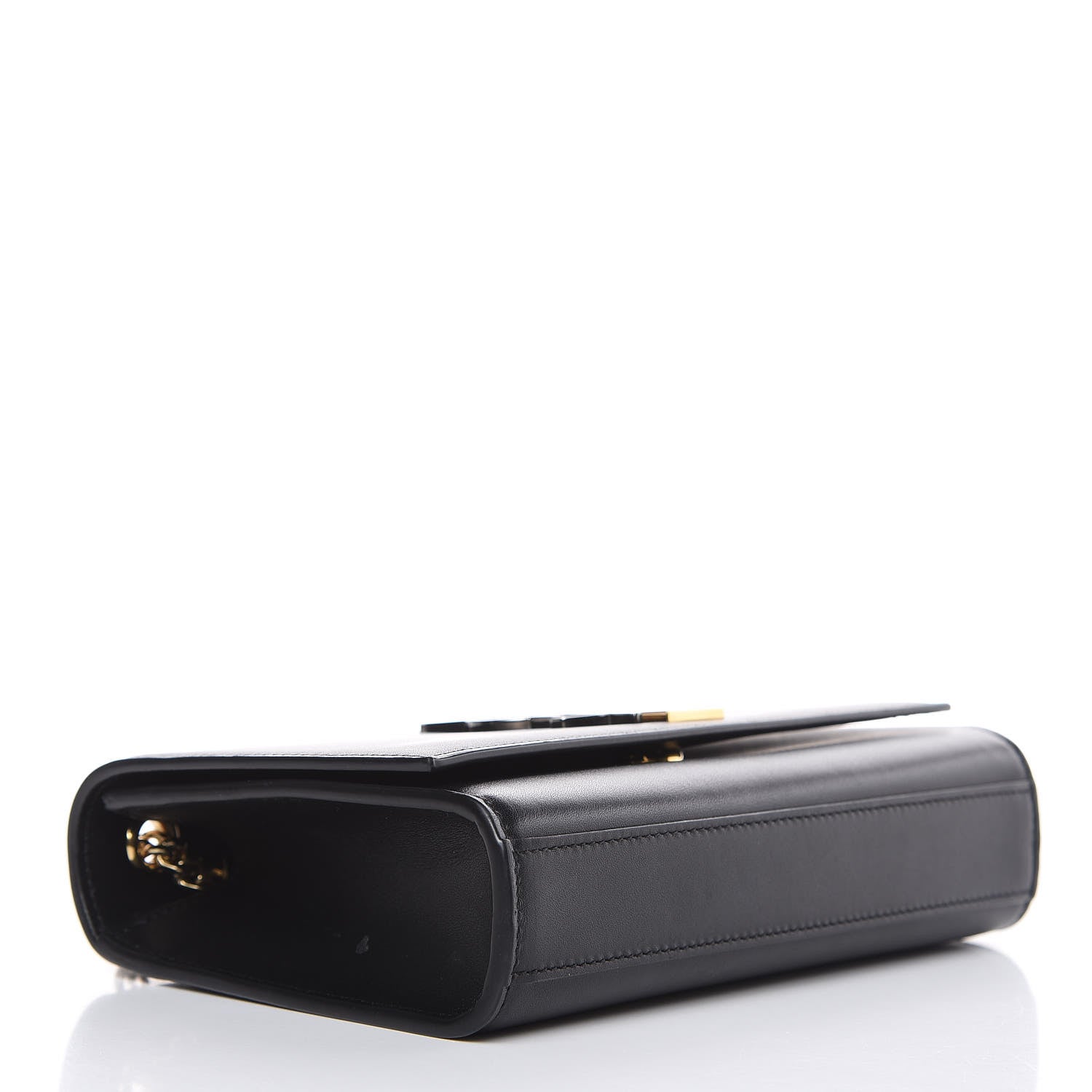Saint Laurent Smooth Calfskin Small Deconstructed Monogram Kate Satchel Black 4 of 13