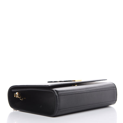 Saint Laurent Smooth Calfskin Small Deconstructed Monogram Kate Satchel Black 4 of 13