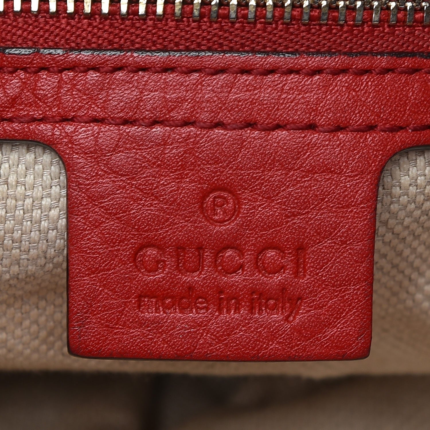 Gucci Pebbled Calfskin Medium Soho Chain Shoulder Bag Tabasco Red 6 of 17