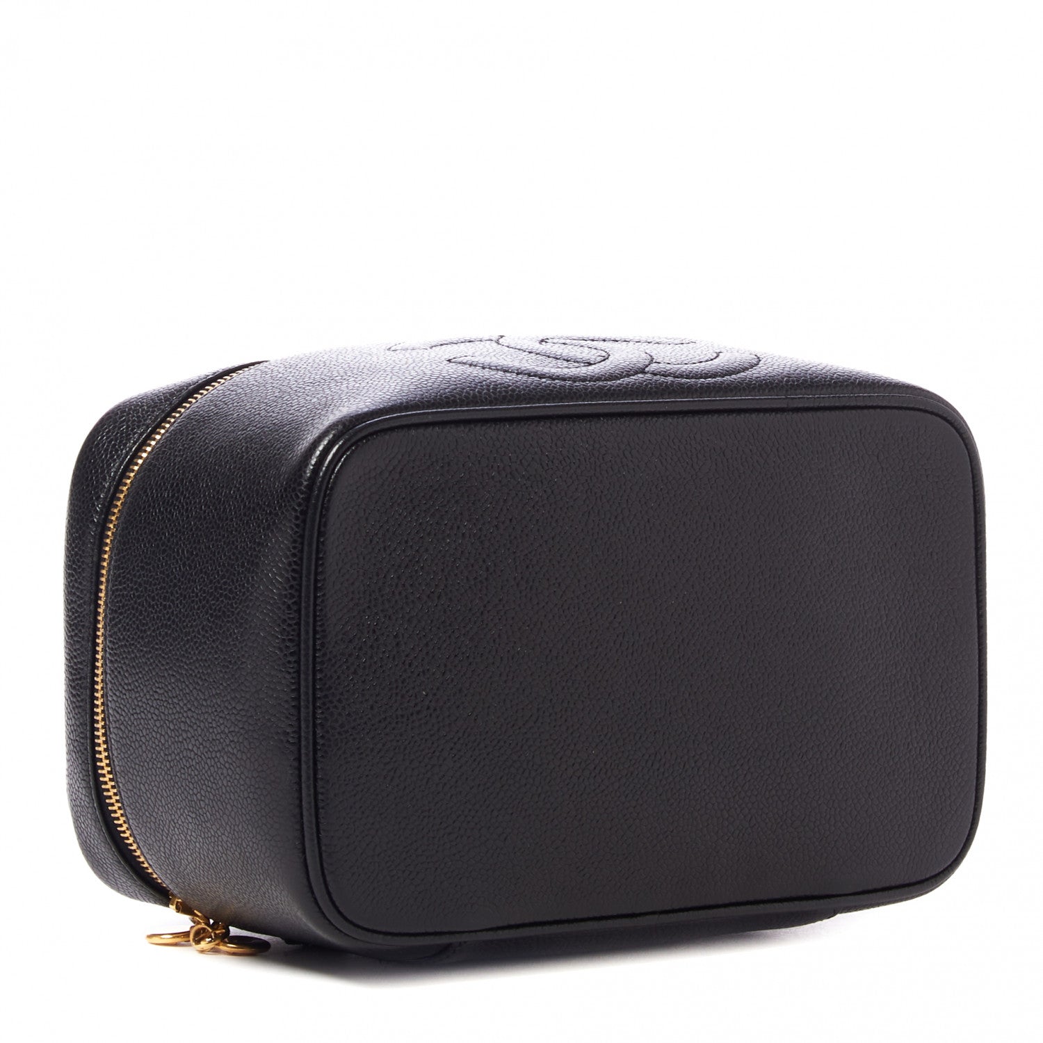 Chanel Caviar Vanity Cosmetic Case Black 3 of 9